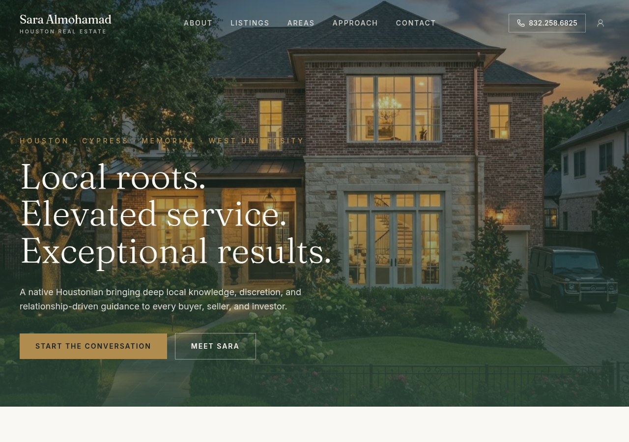Screenshot of the Elite Estate website